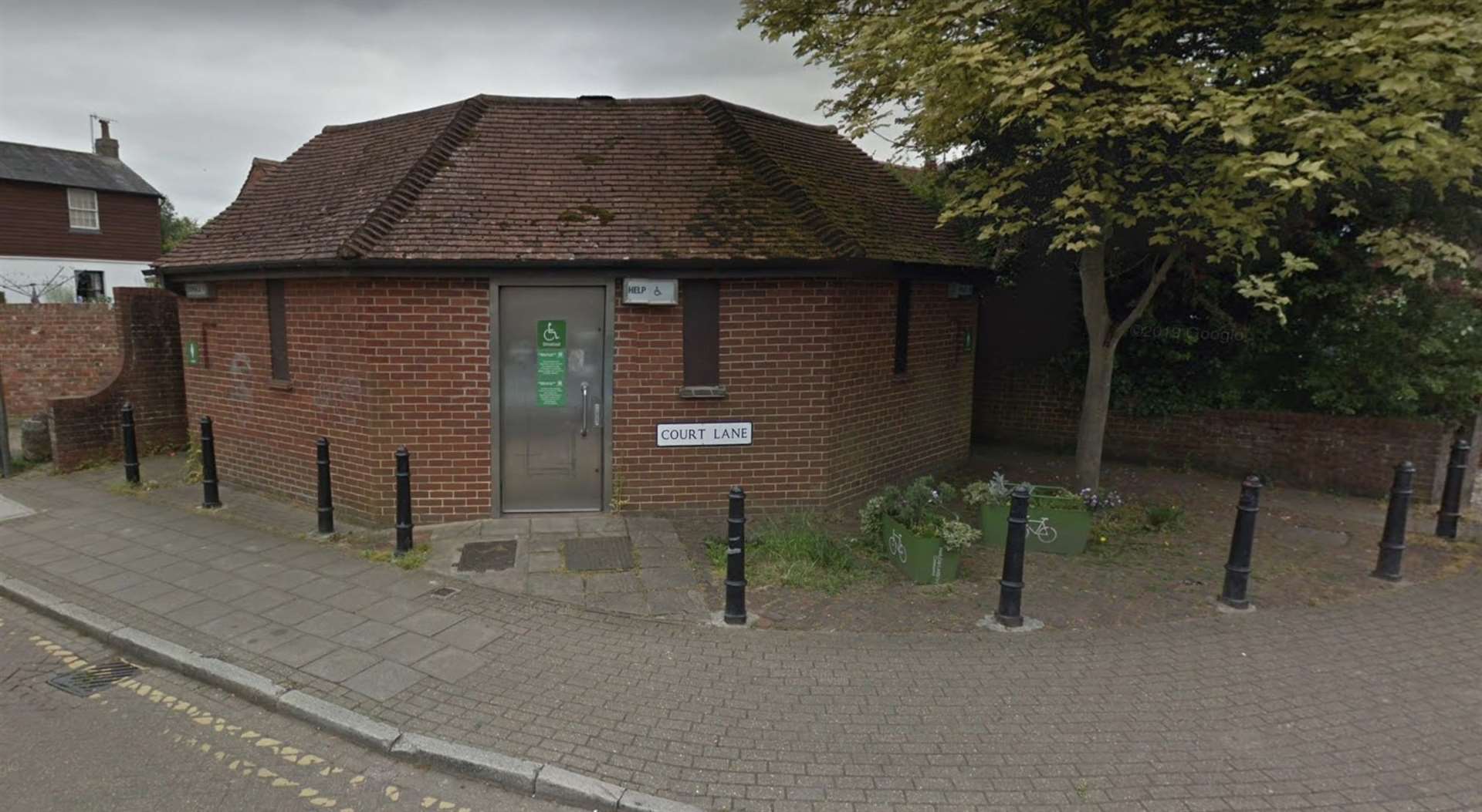The public toilets in Court Lane, Hadlow, were one of several facilities to close last year in order to save money Picture: Google Street View