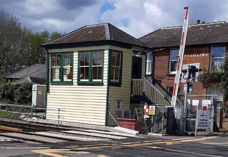 Network Rail restores Victorian signal box at Chartham, near Canterbury