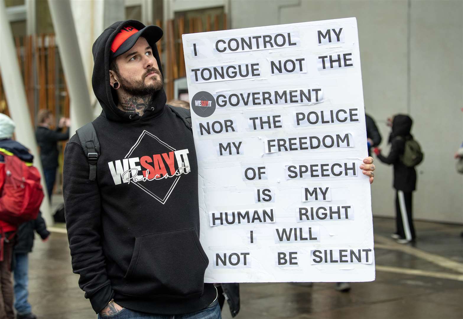 Nick Mitchell who has vowed to go to prison for his right to freedom of speech (Lesley Martin/PA)