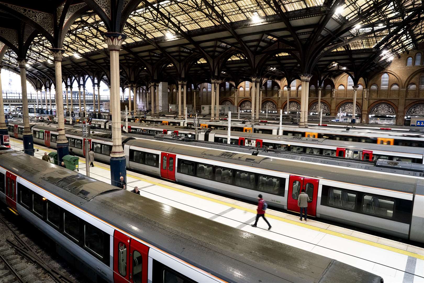 London Liverpool Street station will be closed from Christmas Day until January 2 (PA)