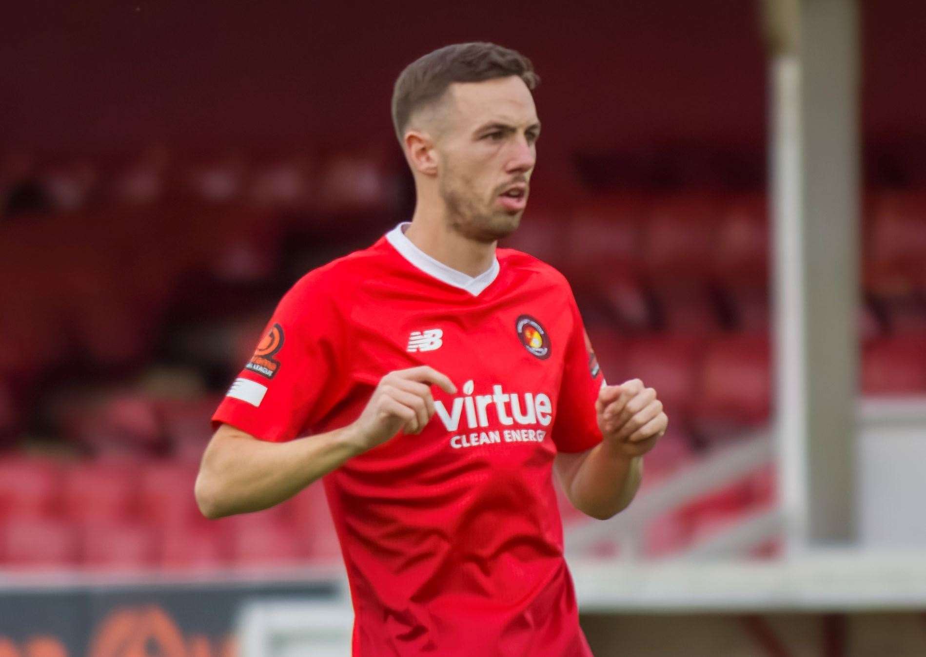 Ebbsfleet United midfielder Greg Cundle. Picture: Ed Miller/EUFC