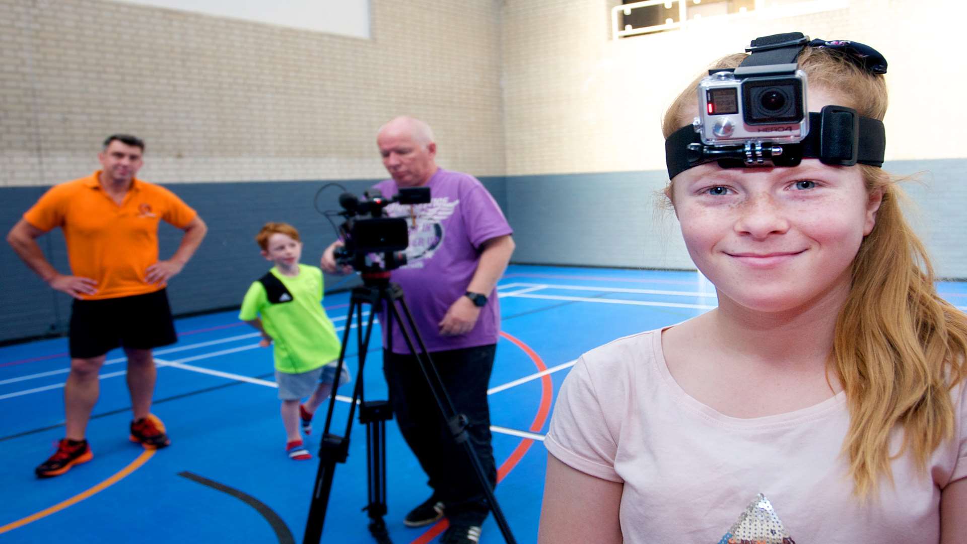 Holly Reid at a film workshop.