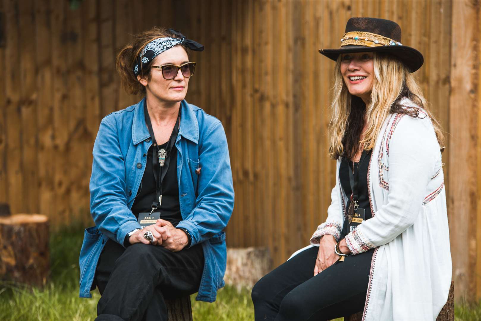 Founders of Black Deer, Gill Tee (right) and Deborah Shilling (left). Picture: Ania Shrimpton