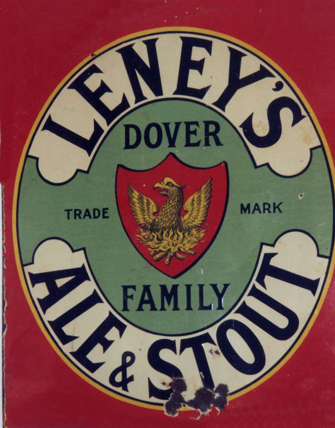 An Alfred Leney bottle label from the Dover brewery