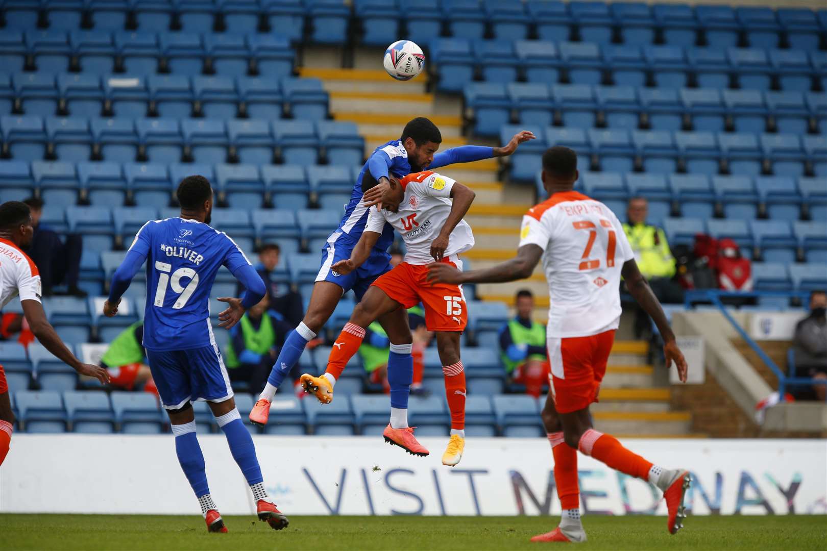 Gillingham beat Blackpool 2-0 earlier in the season.Picture: Barry Goodwin