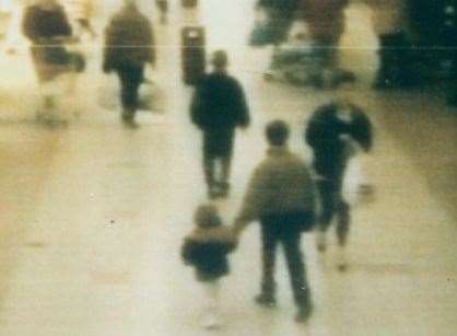 Jamie Bulger was taken by the two boys from a shopping centre
