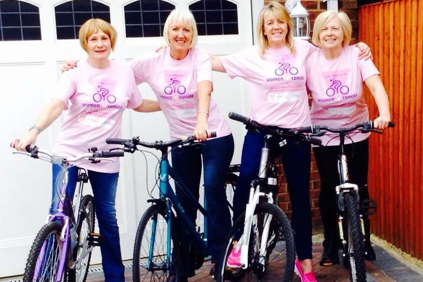 Left to right: Christine Tillson, Wendy West, Beverley Whitehead, Carol Jeffery