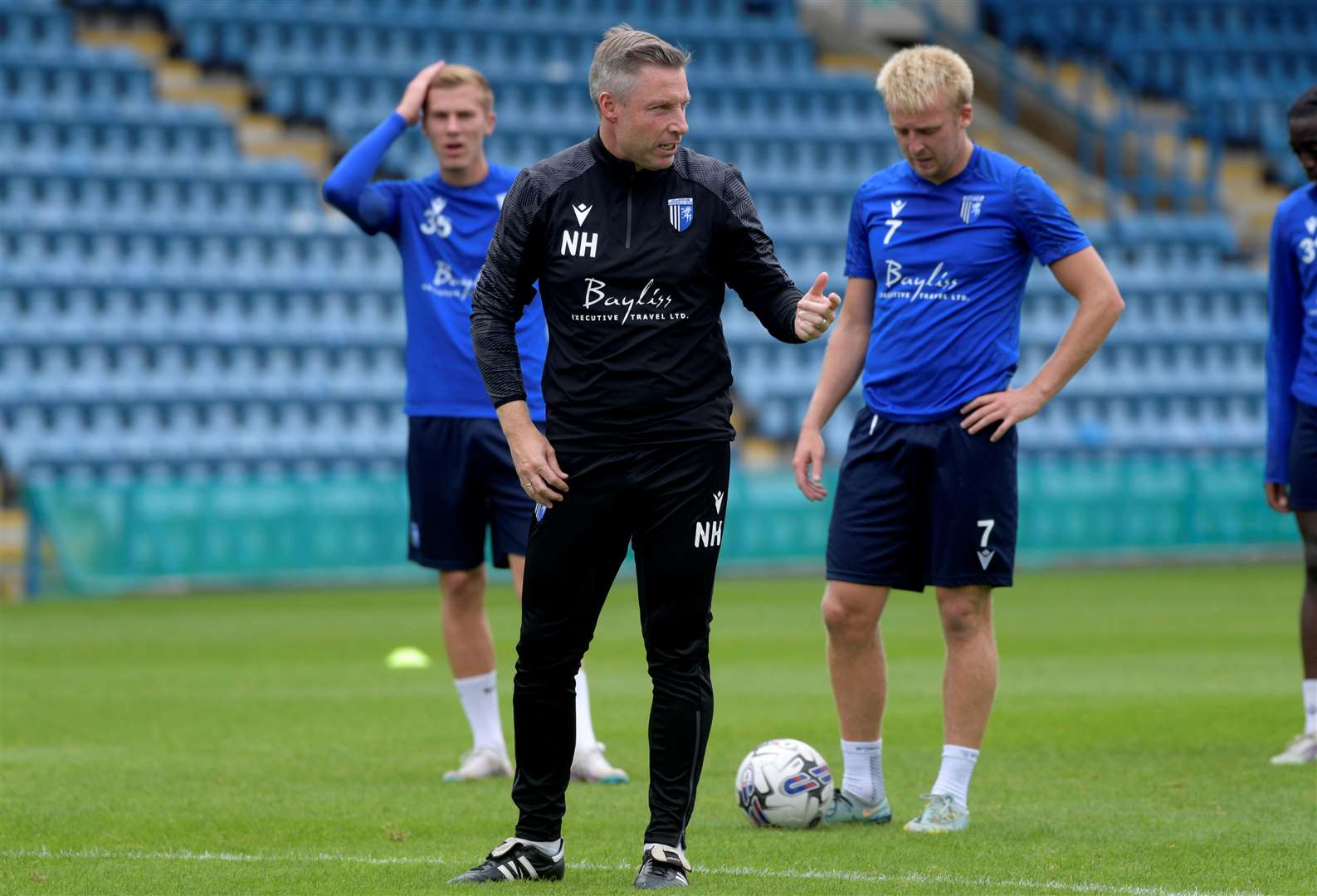 Manager Neil Harris has a few injuries ahead of their trip to Stockport Picture: Barry Goodwin