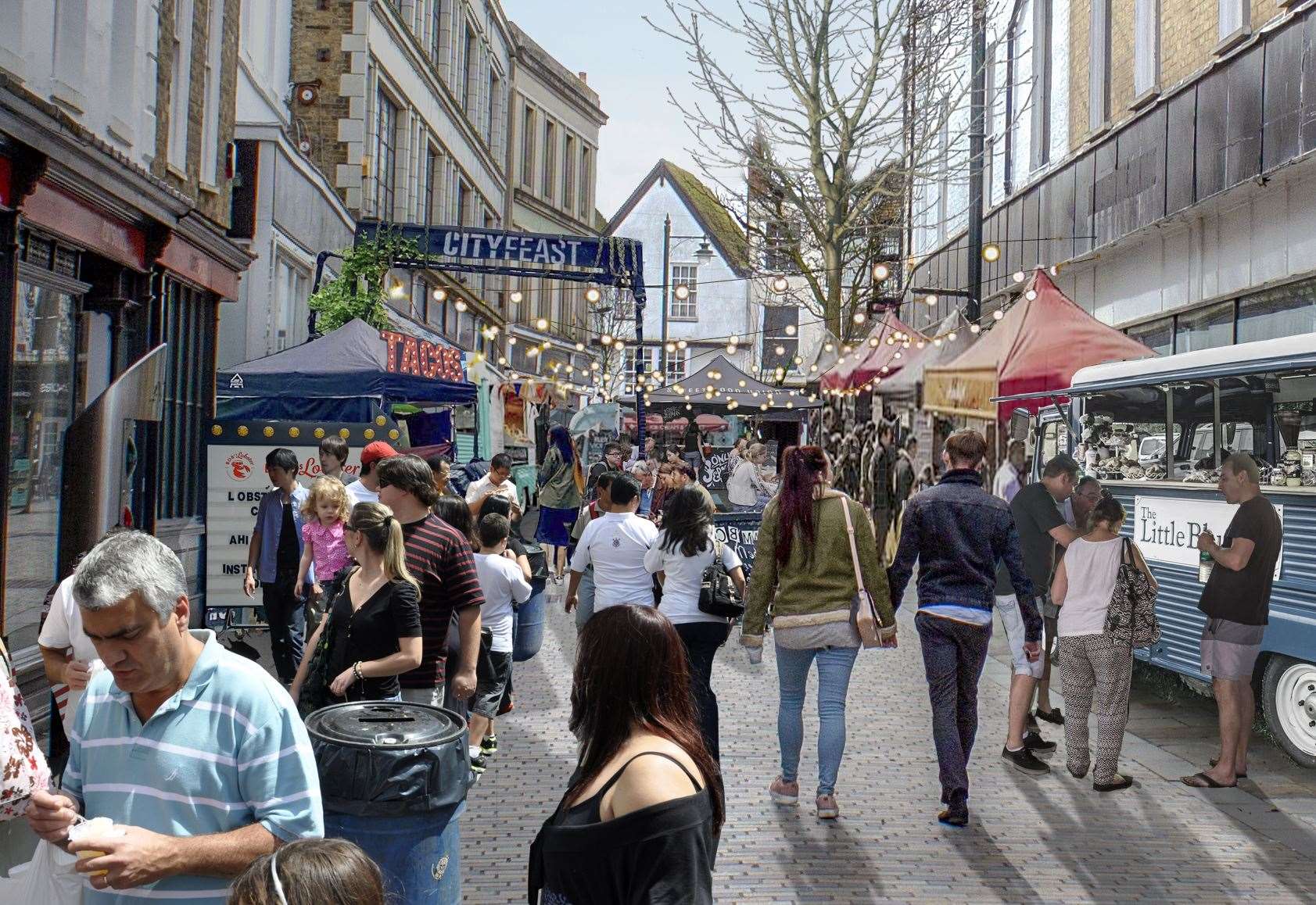 Canterbury street food festival City Feast launches in Guildhall Street