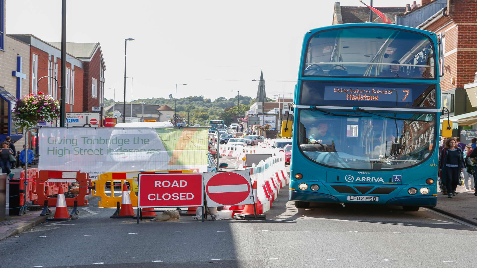 Work began in Tonbridge High Street last year. Picture: Matthew Walker