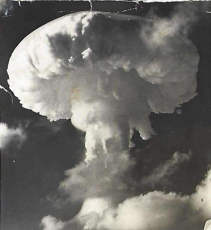 The mushroom cloud from the Grapple X bomb of 1957