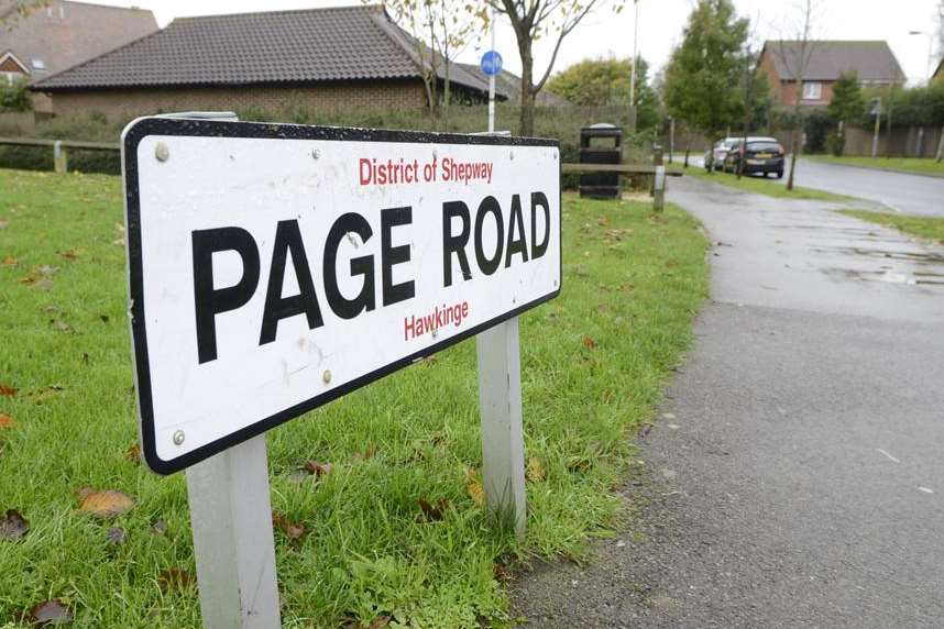 David Taylor was knocked down in Page Road, Hawkinge