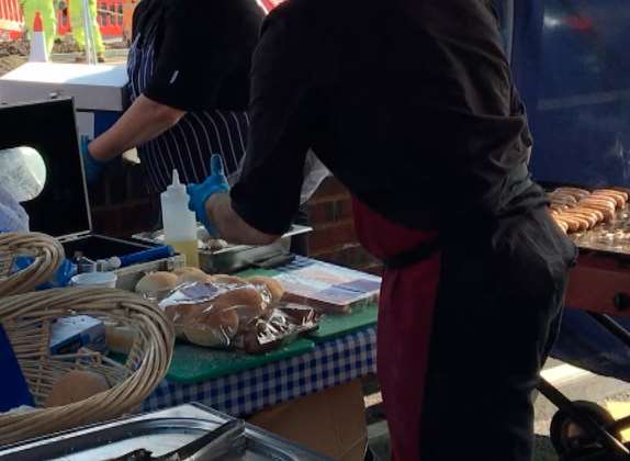 Free hot dogs being dished out by Aldi