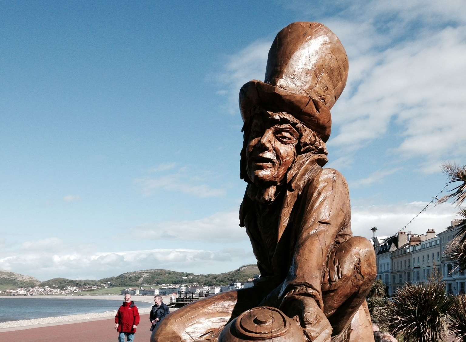 The Mad Hatter statue is one of many dotted around the town, paying homage to Lewis Carroll's Alice's Adventures in Wonderland