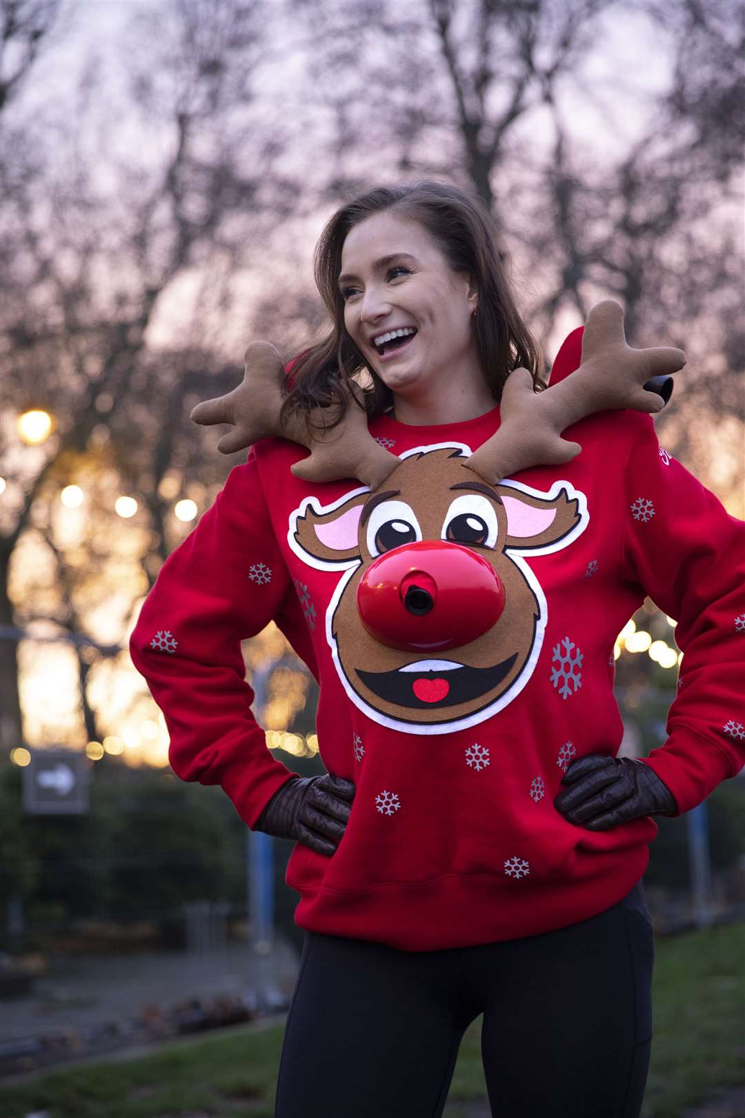 Ford creates Christmas jumper that projects safe distance (Ford/PA)