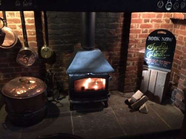 The Woolpack Inn is Hagrid the hound’s second home and he loves it. Fortunately for me he was happy to sit at the bar and not in front of the fire