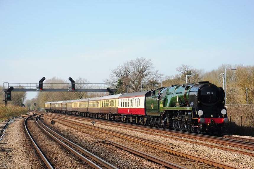 Braunton pulling the Canterbury Explorer. Picture: Rob Barton www.iconsofsteam.com