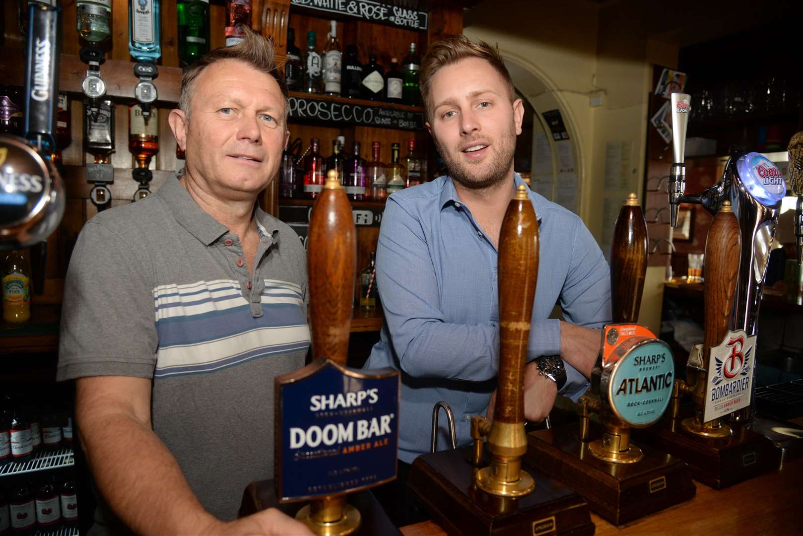 Steve and Pete Kray at The Crown in Rochester High Street. Picture: Chris Davey. (12958306)