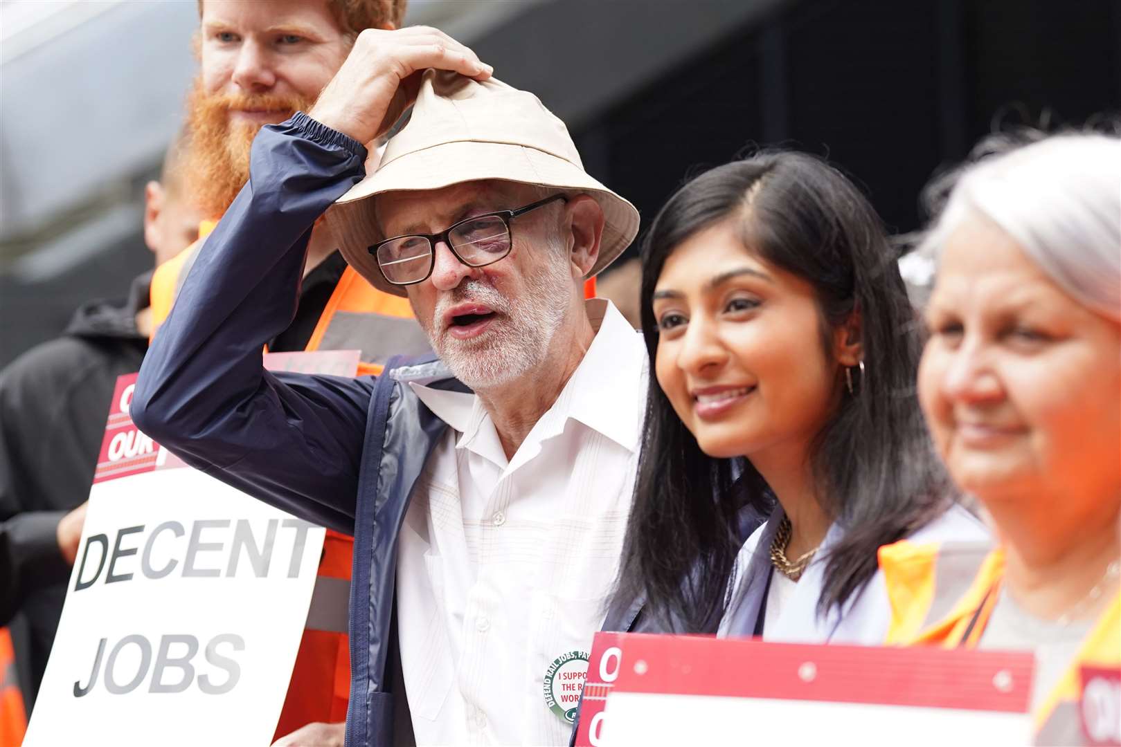 Jeremy Corbyn said he was involved in a running injury (Stefan Rousseau/PA)