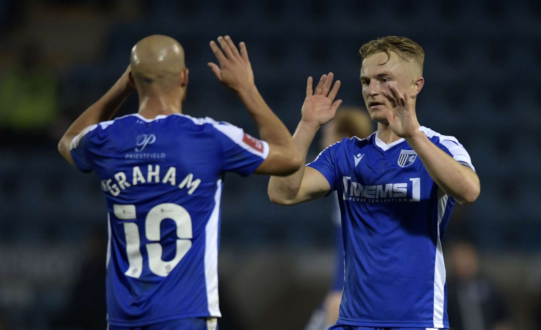 Gillingham players and staff are free of Covid-19 after mass testing Picture: Barry Goodwin