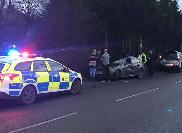 The scene of the accident in Halfway Road, Queenborough