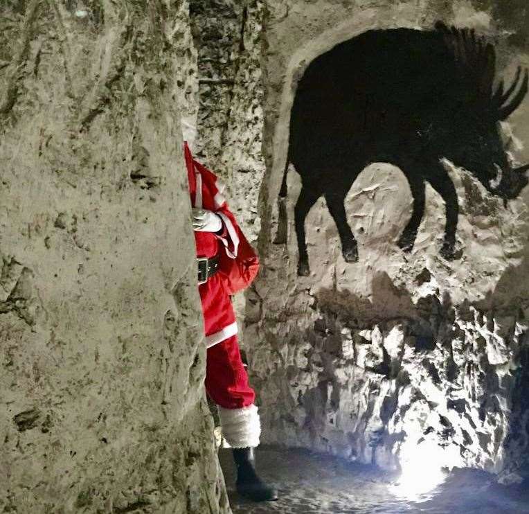 Santa will be at Margate Caves