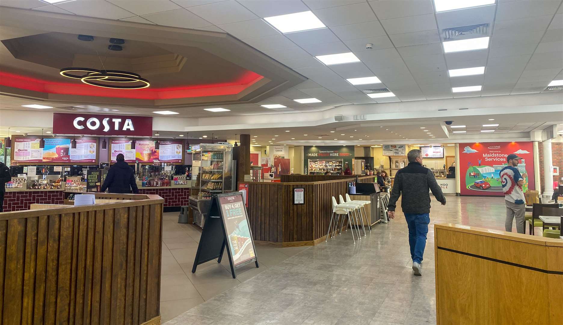 We passed our second Costa of the afternoon at the M20 services. Picture: Sam Lawrie