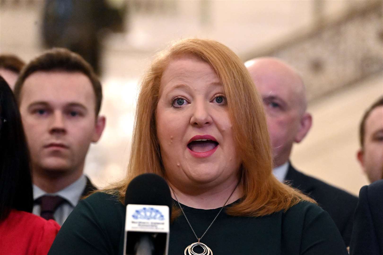 Justice Minister Naomi Long is meeting with Jon Boutcher (Oliver McVeigh/PA)