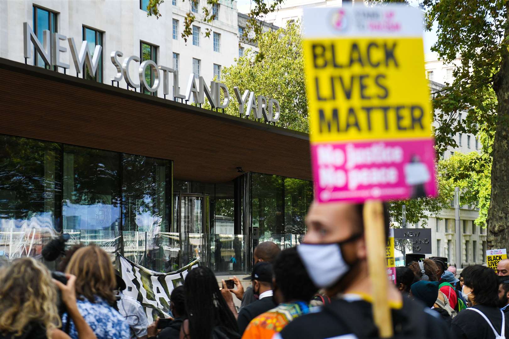 Black Lives Matter protests sprung up across the UK during the first wave of Covid infections (Kirsty O’Connor/PA)