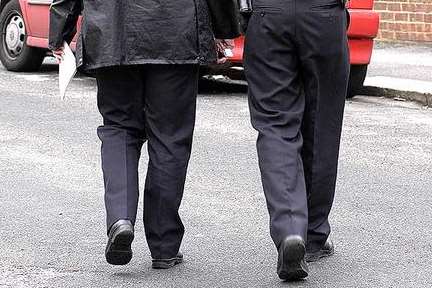 Two men arrested. Stock photo