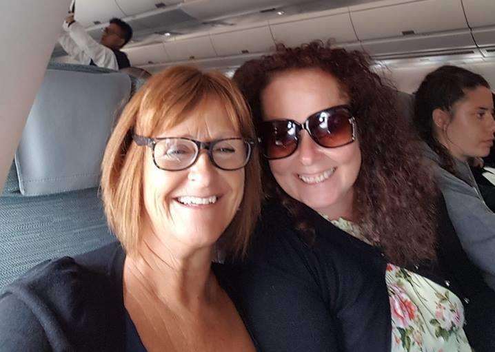 Vicky Marchant and Janet Waddington were caught up in earthquake in Indonesia