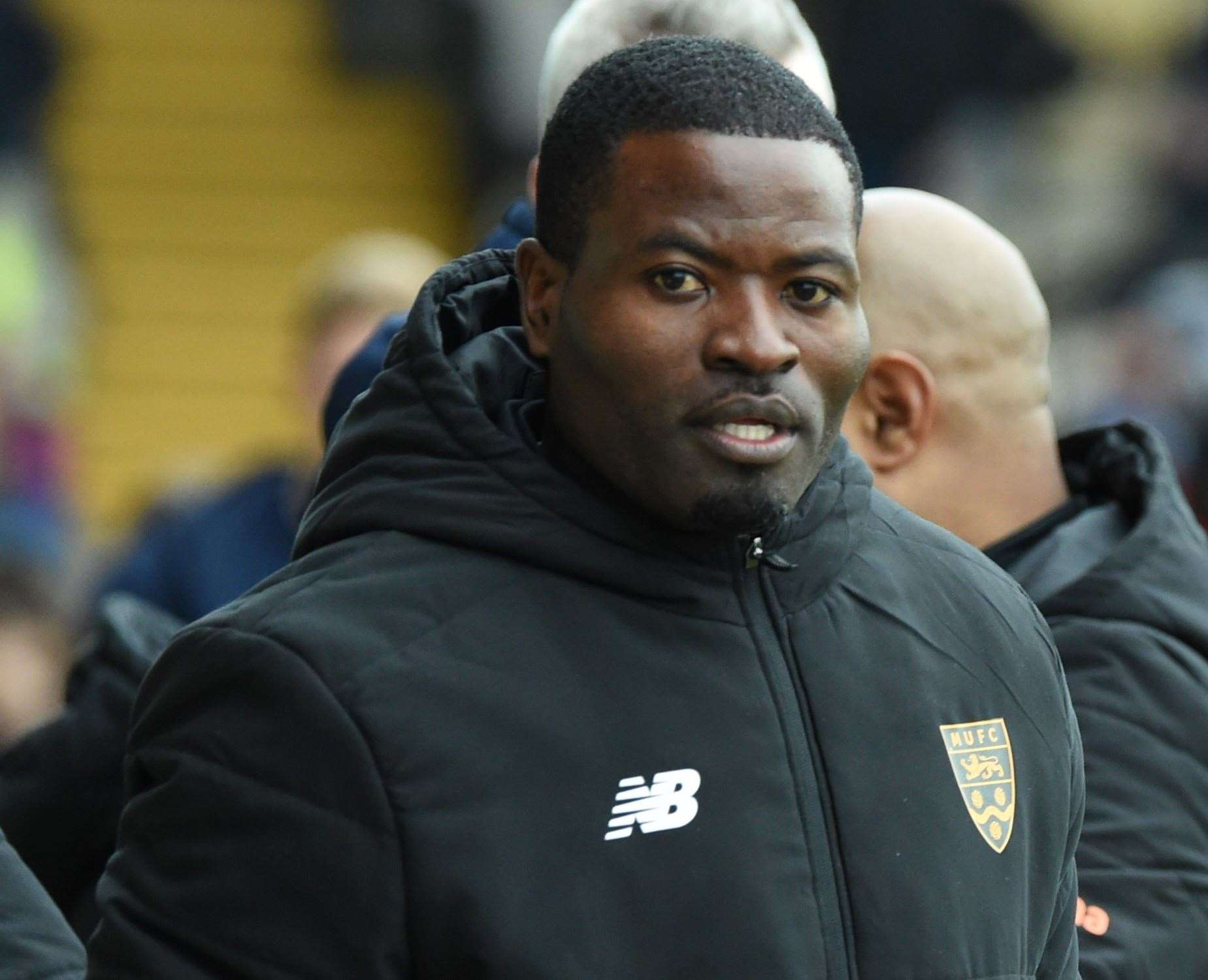 Maidstone United caretaker boss George Elokobi. Picture: Steve Terrell