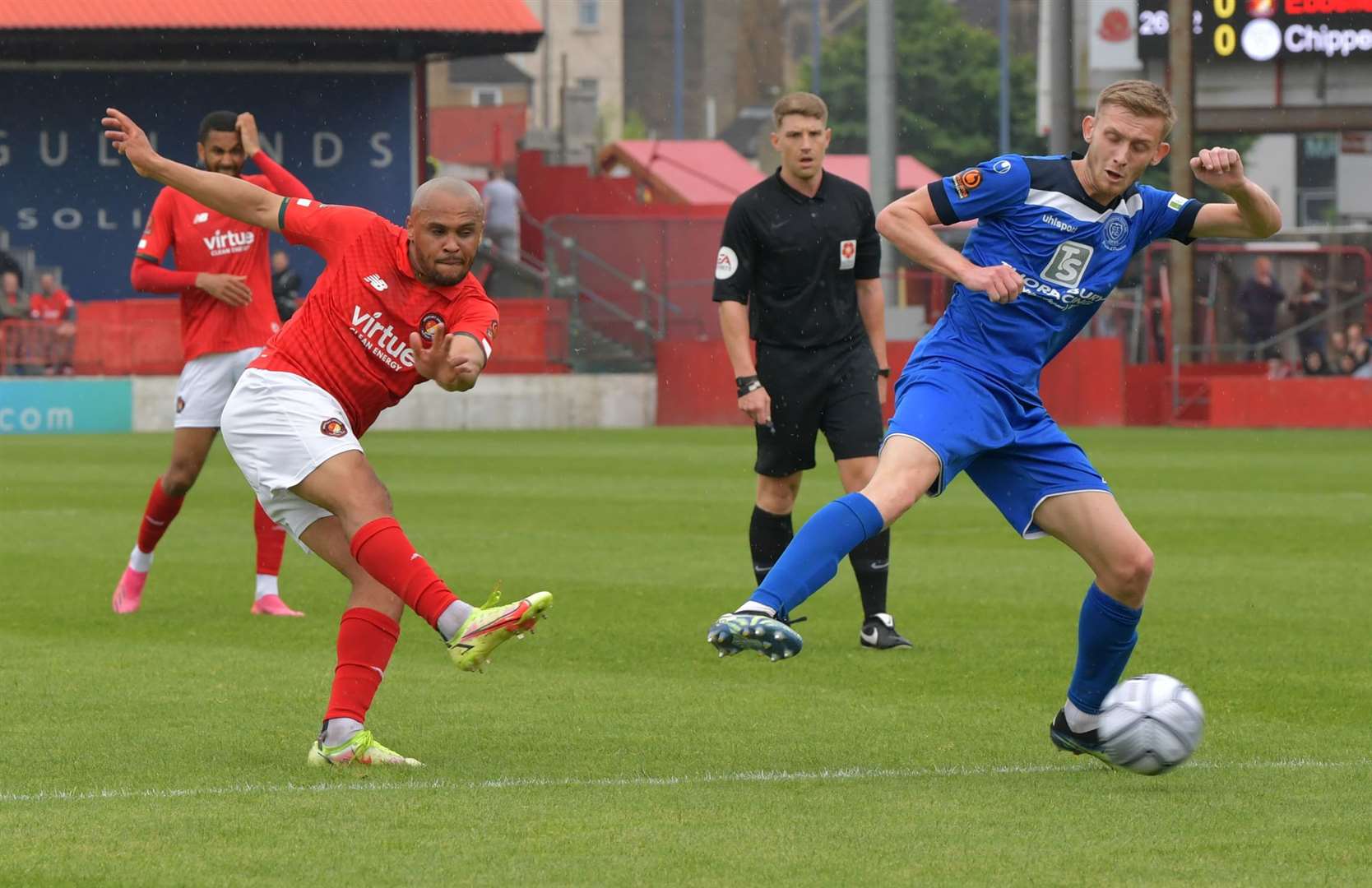 Ebbsfleet United stadium vandalised during Bromley match - BBC News