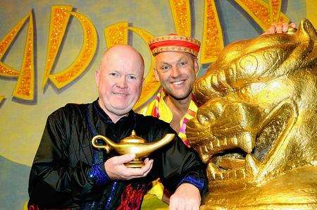 Aladdin stars Steve McFadden, left, and Matt Slack