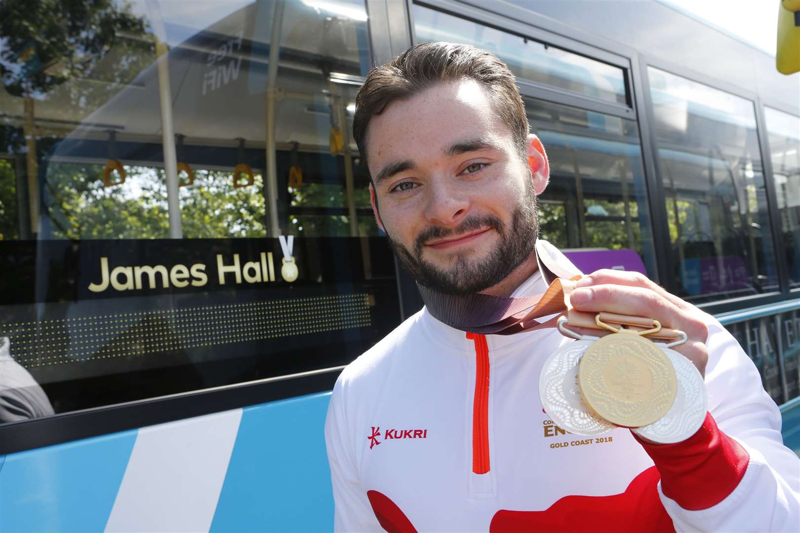 Maidstone gymnast James Hall even has a bus named after him in his home town