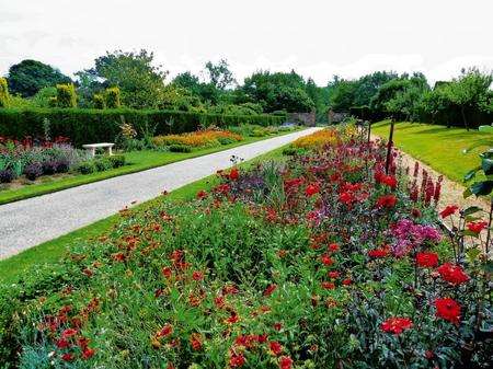 Exploring the gardens at Penshurst Place