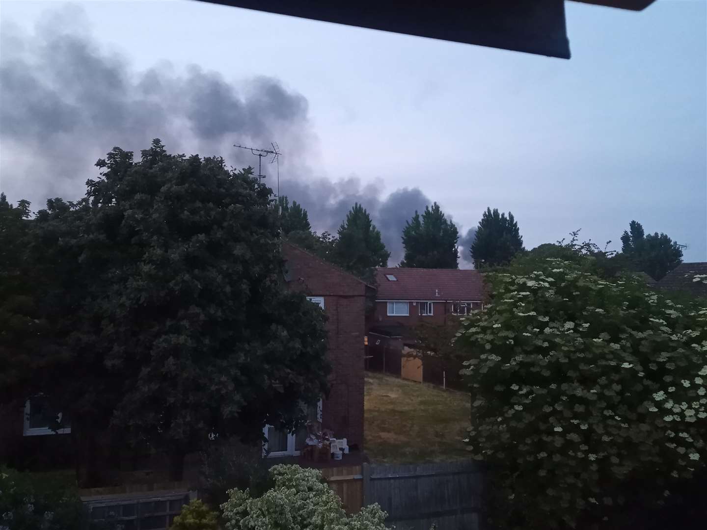 The fire has broken out in Gravesend