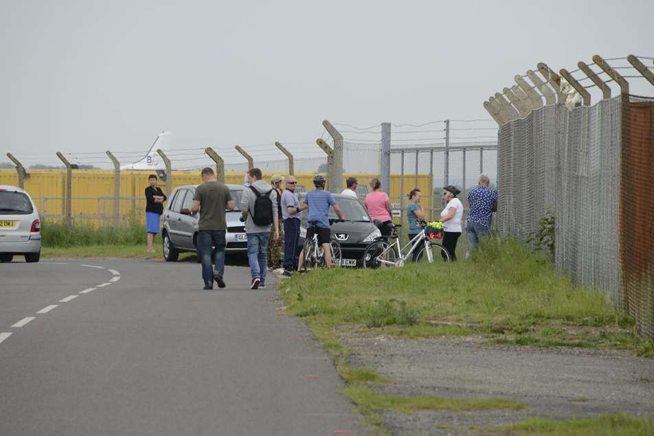 The Boeing 737 arrival attracted a lot of attention