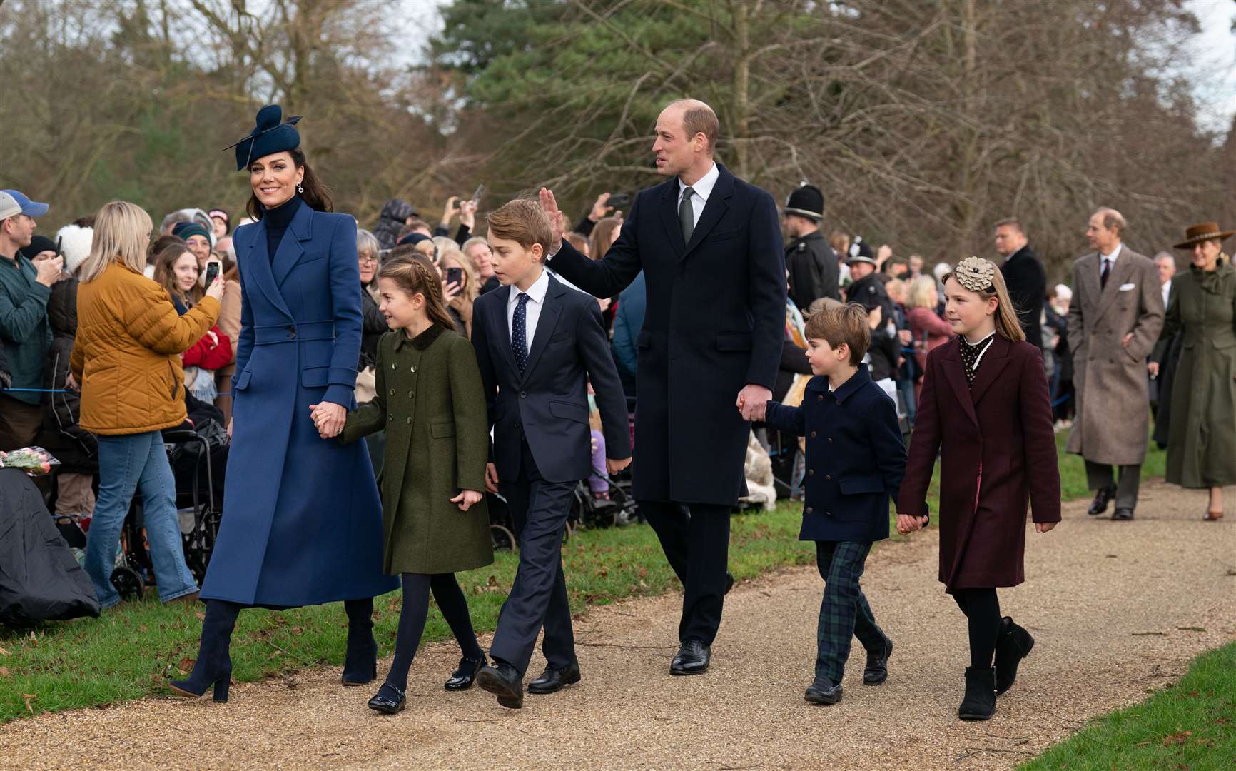 The Princess of Wales during her last public appearance on Christmas Day (Joe Giddens/PA)