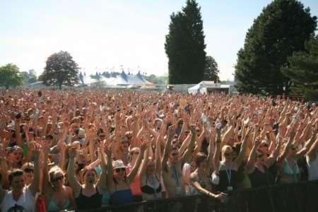 A crowd of thousands at the Big Weekend. Picture: BBC