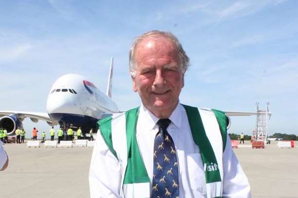 North Thanet MP Sir Roger Gale at Manston Airport