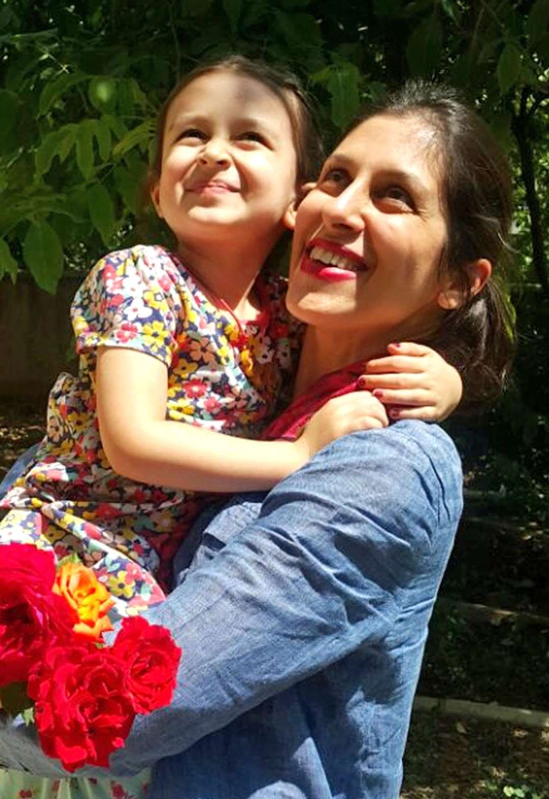 Mrs Zaghari-Ratcliffe with her daughter Gabriella in 2018 while Gabriella was living with her grandparents in Tehran (Free Nazanin campaign/PA)