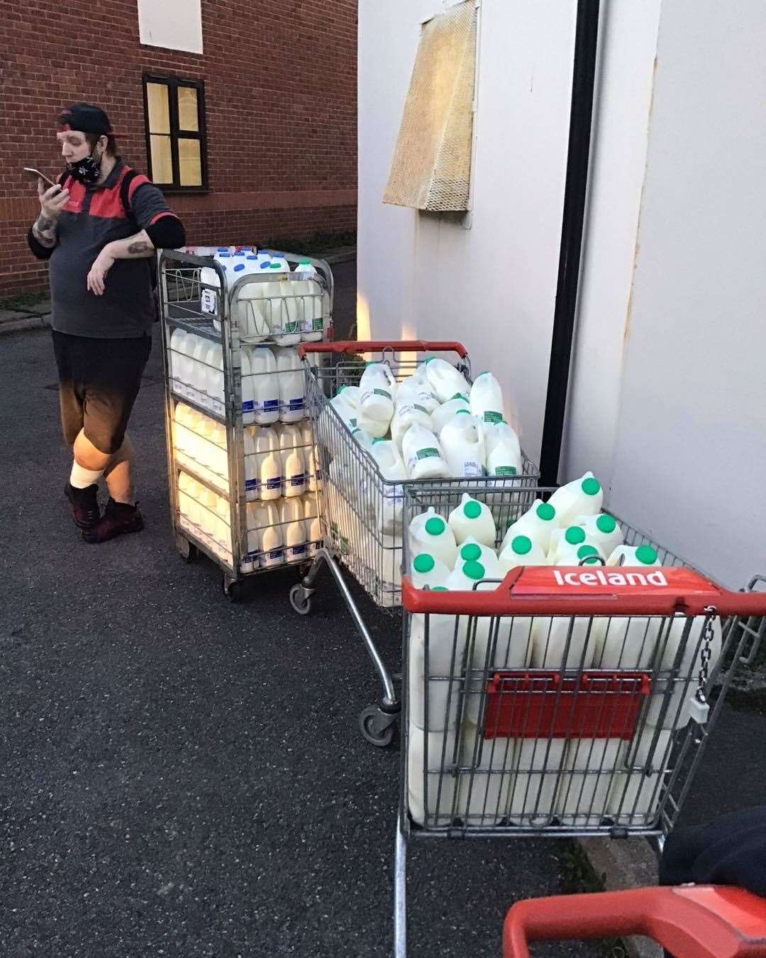 Iceland in Deal donated leftover items such as milk to United Families UK for the benefit of local people in need