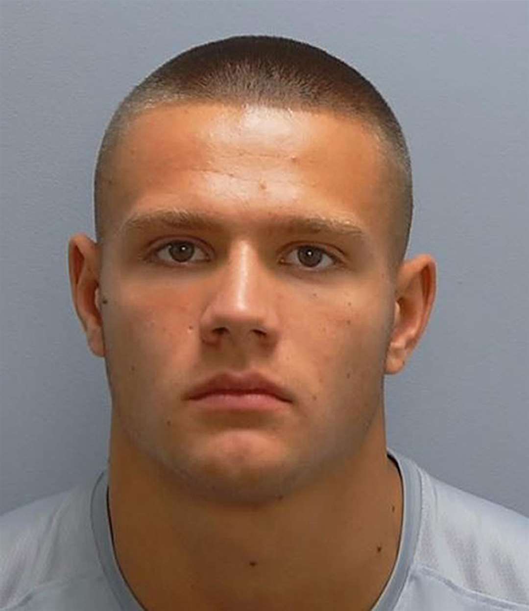 Joe Howell was jailed for 22 months after he pleaded guilty to violent disorder after the demonstration outside Potters International Hotel in Aldershot (Hampshire Police/PA)