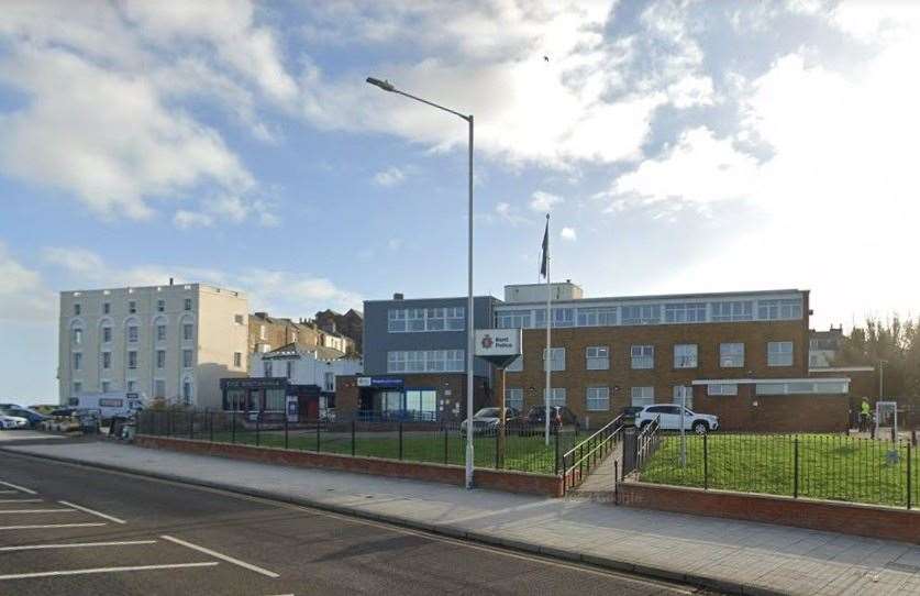 Oliver Morwell-Neave, was stationed at Margate Police Station, Fort Hill, Margate. Picture: Google