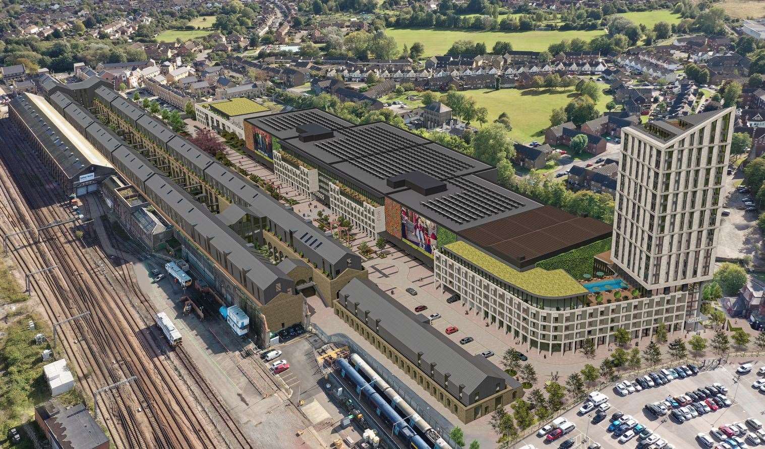 Plans were approved for the ambitious development in 2020. Picture: Hollaway