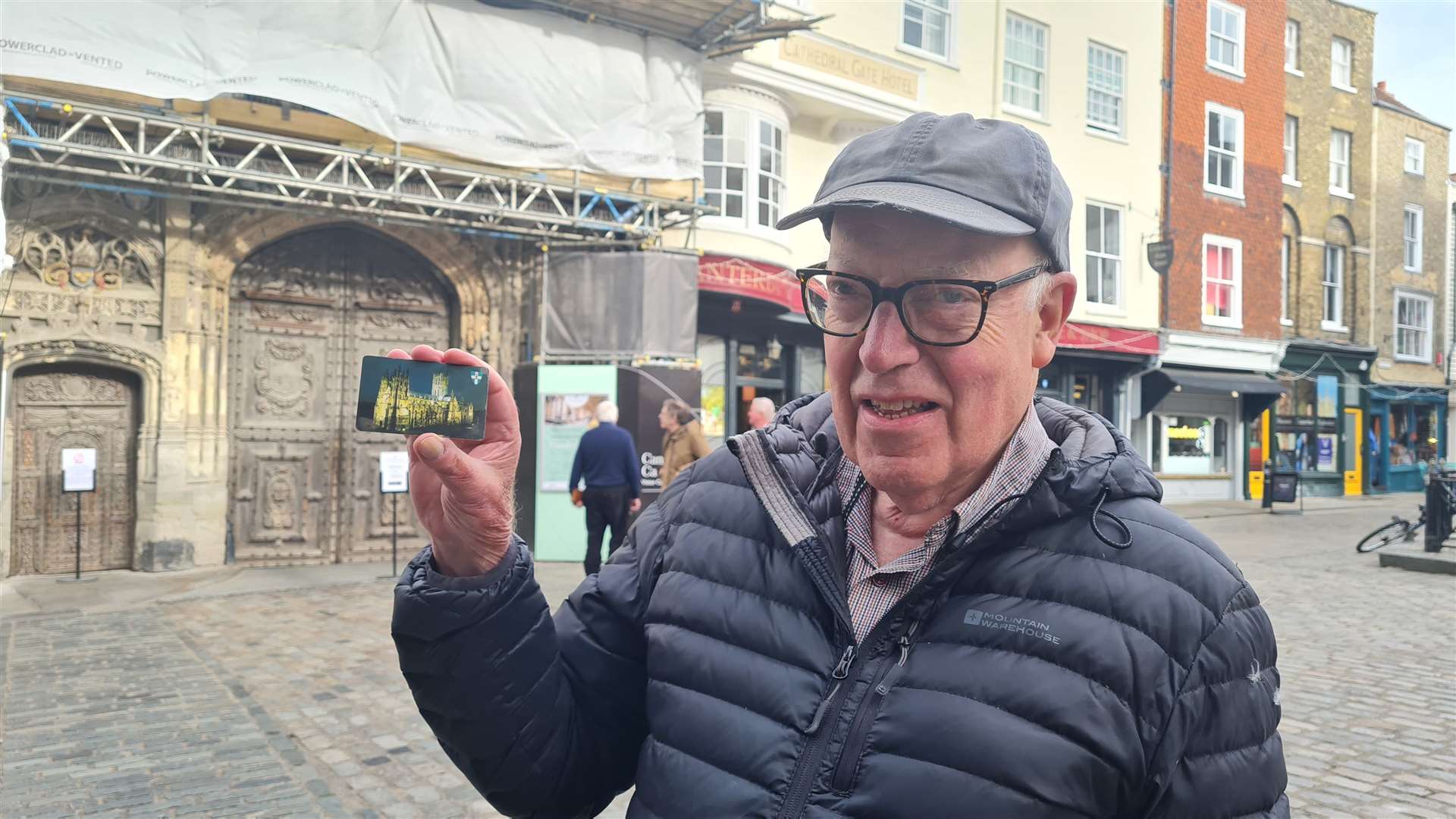 Prof Sean Sayers with his old Precincts permit