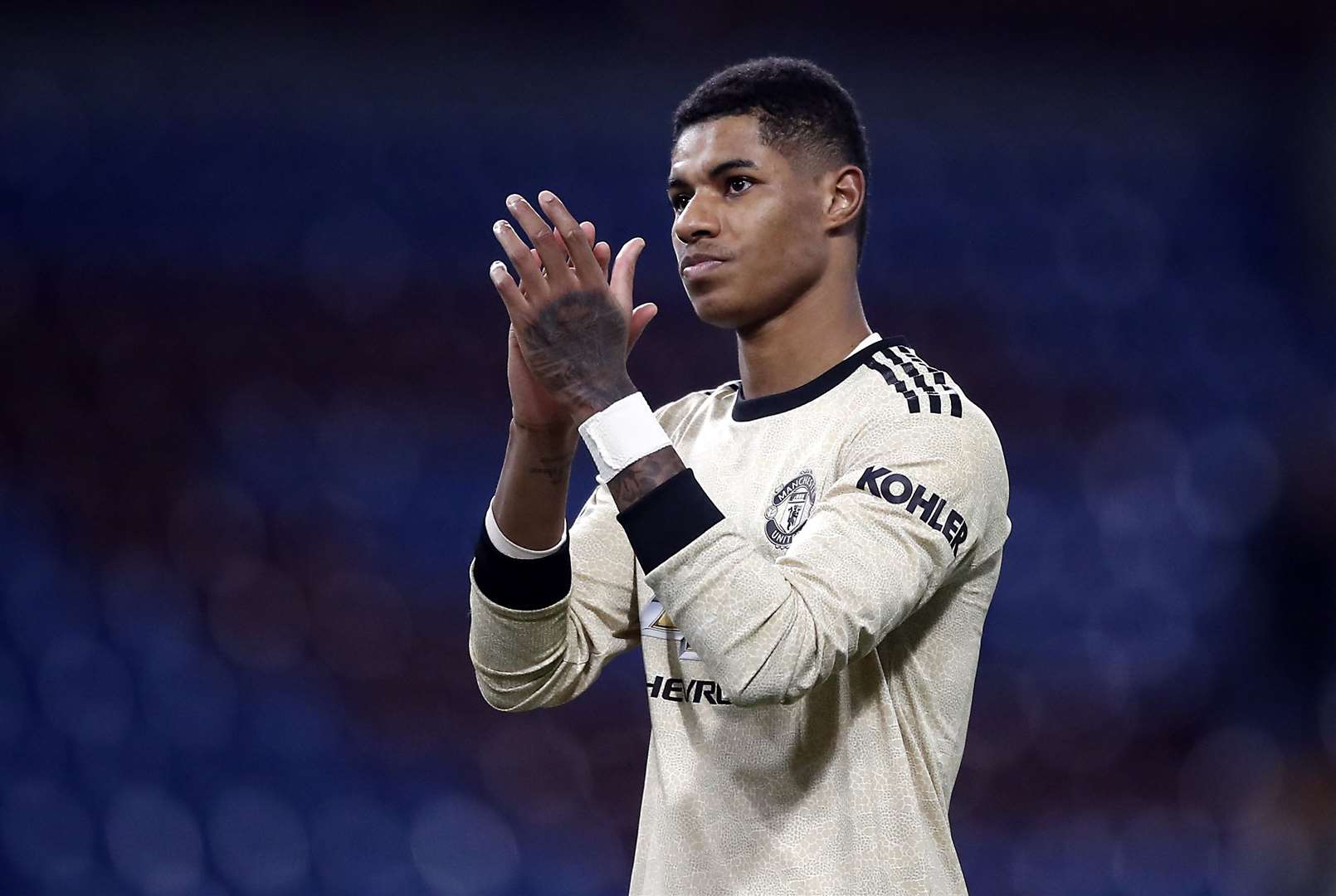 Footballer Marcus Rashford called for the Government to extend its free school meal voucher scheme through the summer (PA)