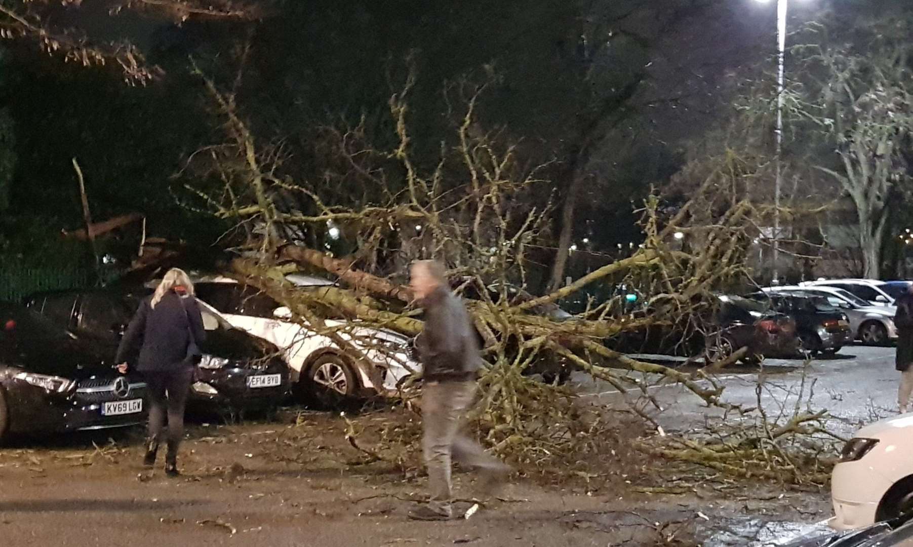 Dartford resident Matt Wright took this picture of a tree which had fallen onto the town's station car park. Picture: Matt Wright