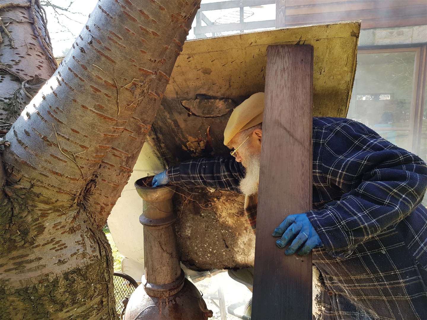 John Blackburn hard at work. Picture: Canterbury Bears